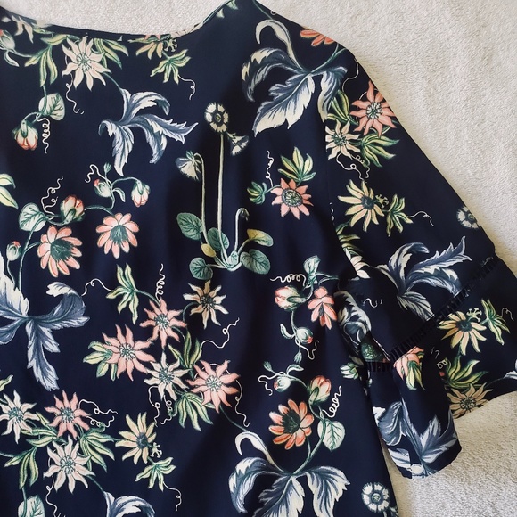 Ann Taylor Navy Blue Blouse - Picture 8 of 8